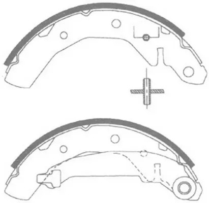 колодки барабанные!\ Chevrolet Spark 0.8-1.0 05>, Daewoo Matiz 0.8-1.0 98> BS10821 SB NAGAMOCHI