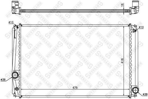 радиатор охлаждения!\ Toyota Rav IV 2.0VVTi 06> 10-26325-SX STELLOX