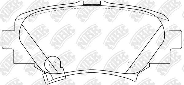 Колодки тормозные MAZDA 3 (13-) задние (4шт.) NIBK PN25004S NIBK