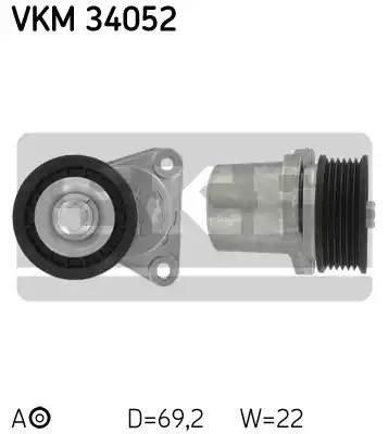 Натяжитель поликлинового ремня VKM34052 SKF