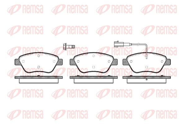 858 01 FDB1466=222365 !колодки дисковые п.\ Fiat Stilo 1.2i/1.6i 01> 0858.01 REMSA