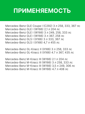 Фильтр воздушный салона MERCEDES ML (W166),GL (X166) угольный комплект (2шт.) RA RSTC006MBY RAF FILTER