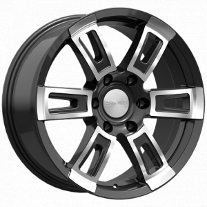Скад Тор 18.0 / 8.0J PCD 6x114.30 ET 30.00 ЦО 67.10 Литой / Черный с полированно 2450205 SKAD