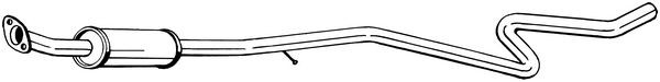 Глушитель FORD Ecosport (13-) средняя часть BOSAL 286-607 BOSAL