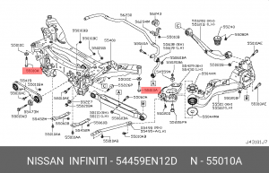 QASHQAI (J10) (2006>) 54459-EN12D NISSAN