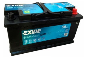 Аккумулятор EXIDE StartStop 95А/ч обратная полярность EXIDE EK950 EXIDE