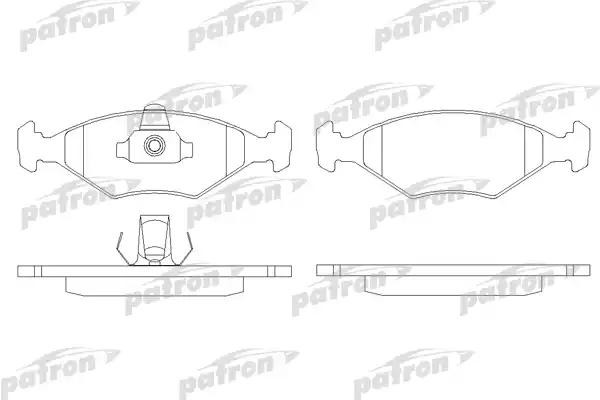 Колодки тормозные FIAT Fiorino (88-) передние (4шт.) PATRON PBP896 PATRON