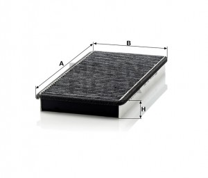 Фильтр воздушный салона VW Touareg (11-) угольный MANN CUK3360 MANN FILTER