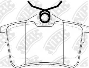 Колодки тормозные PEUGEOT 308 (07-) CITROEN Berlingo (08-) задние (4шт.) NIBK PN0472 NIBK