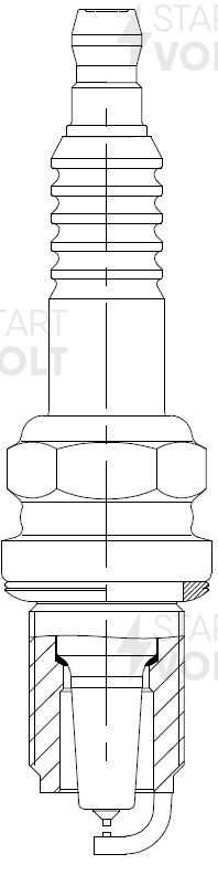Свеча зажигания для а.м Volvo XC90 02- 2.5T,Hyundai Sonata EF 01- 2.7i Pt,Pt VSP VSP 1010 START VOLT