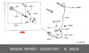 цилиндр 30620-U7001 NISSAN