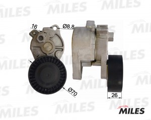 Натяжитель ремня приводного BMW E39/E46/E60 M50/52/54 AG00057 AG00057 MILES