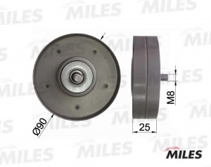 Ролик ремня приводного AUDI A4/A5 1.8/2.0 TFSI 07- (INA 532069410) AG03118 AG03118 MILES