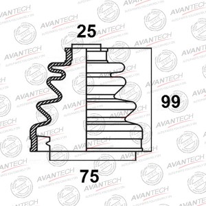 Пыльник привода Avantech BD0214 AVANTECH