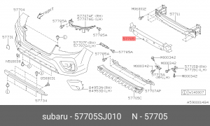 57705SJ010 Абсорбер пер бампера пенопл Форестер 18- 57705SJ010 SUBARU