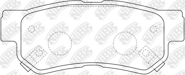 Колодки тормозные HYUNDAI Getz задние (4шт.) NIBK PN0539 NIBK