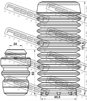 Комплект пылезащитный передний FORD FIESTA V, FUSION, MAZDA 2 FDSHB-FSTVIF-KIT FDSHB-FSTVIF-KIT FEBEST