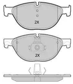 колодки дисковые передние!\ BMW F01-F04/F07/F10-F13 3.0i-5.0i/2.5D-5.0D 08> FBP1932 FREMAX