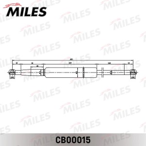 Упор газовый крышки багажника NISSAN PATHFINDER 3/05- CB00015 CB00015 MILES