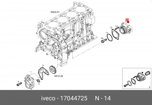 гайка топл.насоса ! \ IVECO 17044725 IVECO
