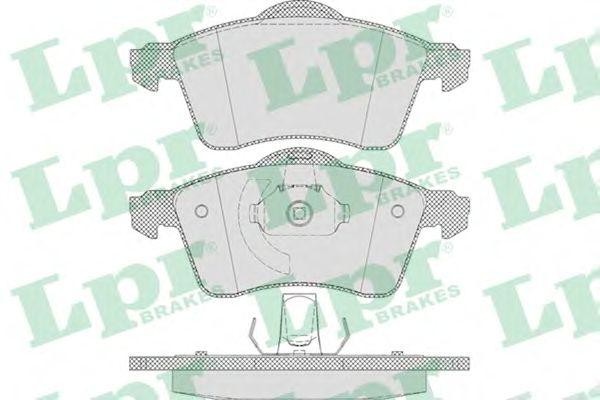 Комплект тормозных колодок 05P645 05P645 LPR