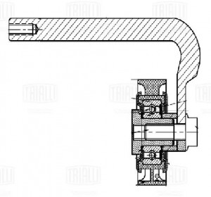 Ролик привод. ремня BMW X5 E53 (99-) 3.0d [M57N] (ролик с кронштейном) компресс. CM5678 TRIALLI