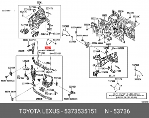 УПЛОТНИТЕЛЬ 53735-35151 53735-35151 TOYOTA