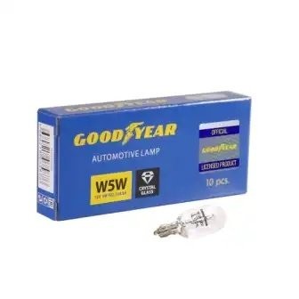 Лампа 12V W5W W2.1x9.5d GOODYEAR GY015205 GOODYEAR