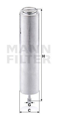 Фильтр топливный BMW 1 E81, 3 E46, 5 E60/F10, X5 E70/F15 дизель WK5002x WK5002X MANN FILTER