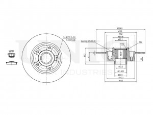 Диск тормозной задний BRD-20318 UNIO