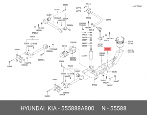 Болт крепления кронштейна пневморессоры AERO SPACE 555888A800 HYUNDAI KIA