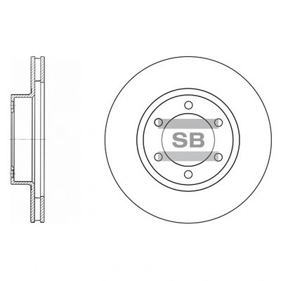 Диск тормозной TOYOTA Land Cruiser (02-10) LEXUS GX470 (02-09) передний (1шт.) S SD4004 SANGSIN