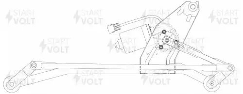Стеклоочиститель в сборе для а,м Лада Largus 12-,Renault Logan 04-,Duster 10- VW VWA 09001 START VOLT