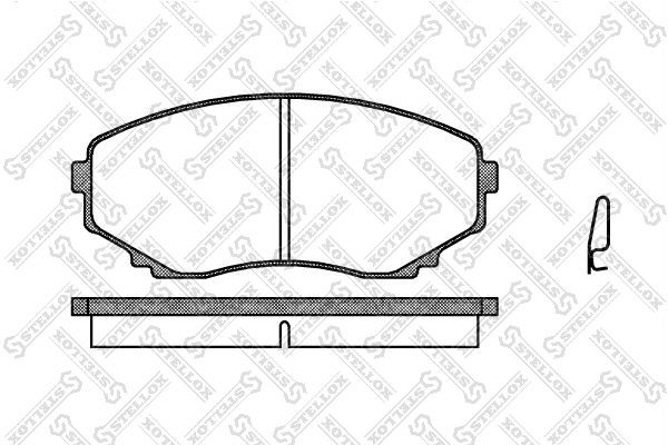 397 00=572352B=FDB1445 !колодки дисковые п.\ Mazda MPV 2.0i-3.0i/2.5TD &4WD 96> 408-000-SX STELLOX