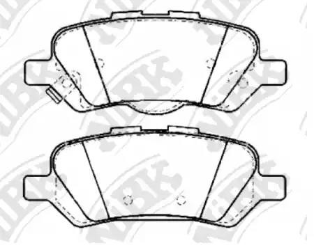 Колодки тормозные TOYOTA Venza (08-) задние (4шт.) NIBK PN21002 NIBK