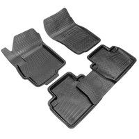 коврик салонный! резиновый, черный, борт 4см\ Mitsubishi Outlander 12> 1024015100 REZKON