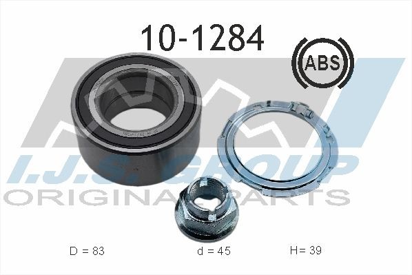 к-кт подшипника ступицы! передней ABS\ Renault Laguna 01> 101284 IJS GROUP