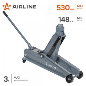 Домкрат подкатной 3т (MIN - 148мм, MAX - 530мм) (AJ3F530) AJ3F530 AIRLINE