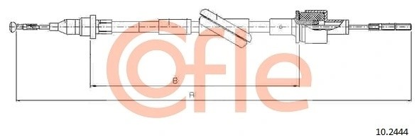 трос сцепления!\ Ford Transit 2.5D 94> 92102444 COFLE