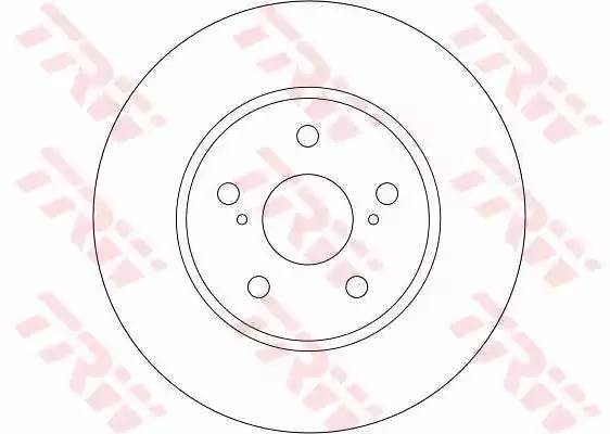 Диск тормозной передний TOYOTA CAMRY (V30) 2.4-3.0, PREVIA (_R3_) 2.4 DF4204 DF4204 TRW