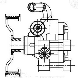 Насос ГУР для ам Toyota Avensis (03-),Camry (01-),RAV 4 (00-) 2.0i,2.4i,3.5i (LP LPS1903 LUZAR