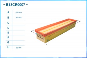Фильтр воздушный B13CR0007 B13CR0007 CWORKS