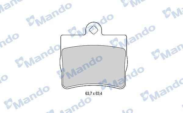 Колодки тормозные MERCEDES W202 (96-00) задние (4шт.) MANDO MBF015990 MANDO