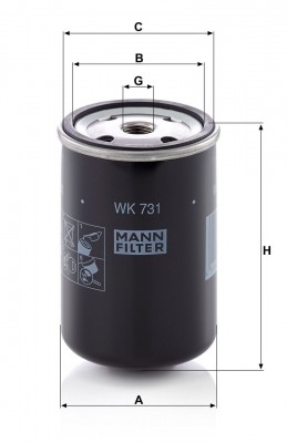 Фильтр топливный IVECO MANN WK731 MANN FILTER
