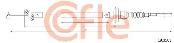 трос сцепления! 840/570\ Daewoo Matiz/Spark M200 05> 92183503 COFLE