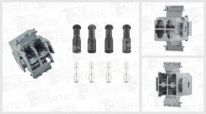 Разъём 4х контактный (2Х2), (комплектация: 4-pin, 4 уплотнения) 7760035 TE PARTS