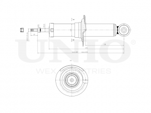 Амортизатор газовый задней подвески SAB-10584 UNIO