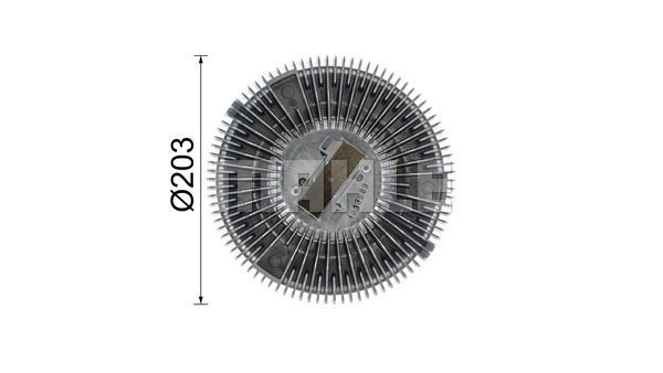 Вискомуфта вентилятора 203мм,F95/XF95 CFC 35 000P MAHLE KNECHT