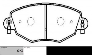 колодки дисковые передние!\ Ford Mondeo III 1.8i-2.5i/2.0Di 00> GK0186 CTR