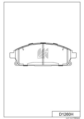 Колодки тормозные дисковые  ACURA MDX (YD1) D1260H D1260H MK KASHIYAMA